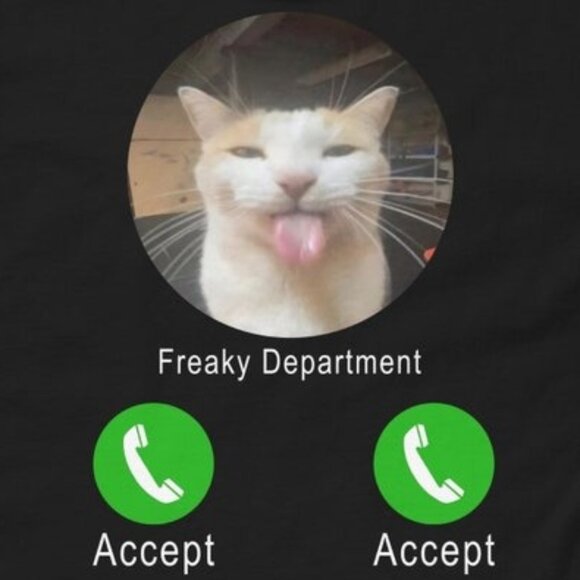 Freaky Department Funny Cat Meme Tee Shirt - Picture 2 of 4